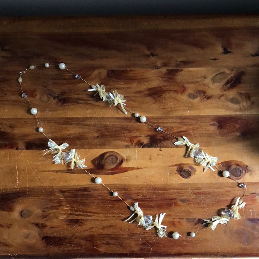 Gorgeous Bead and Lace Necklace for Layering
